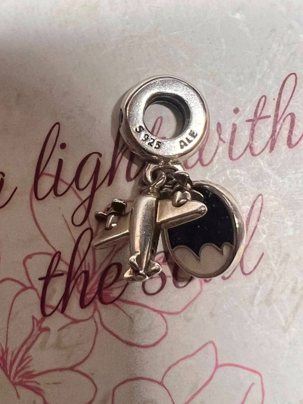 Authentic Pandora Propeller Plane Dangle Charm #798027CZ - Picture 5 of 5